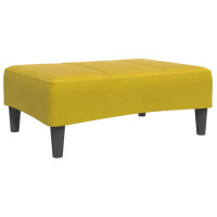 Produktbild för Fotpall Gul 77x55x31 cm sammet