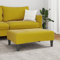 Produktbild för Fotpall Gul 77x55x31 cm sammet