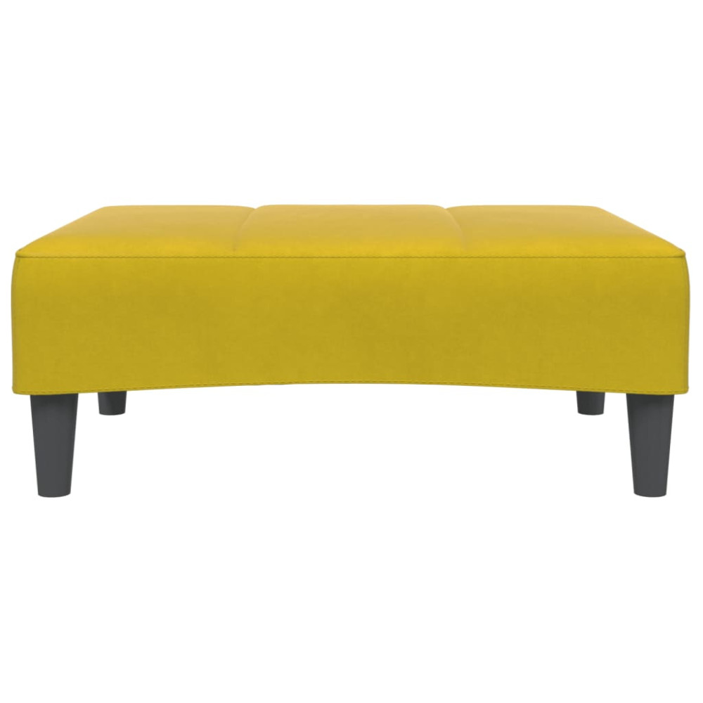 Produktbild för Fotpall Gul 77x55x31 cm sammet