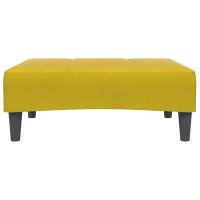 Produktbild för Fotpall Gul 77x55x31 cm sammet