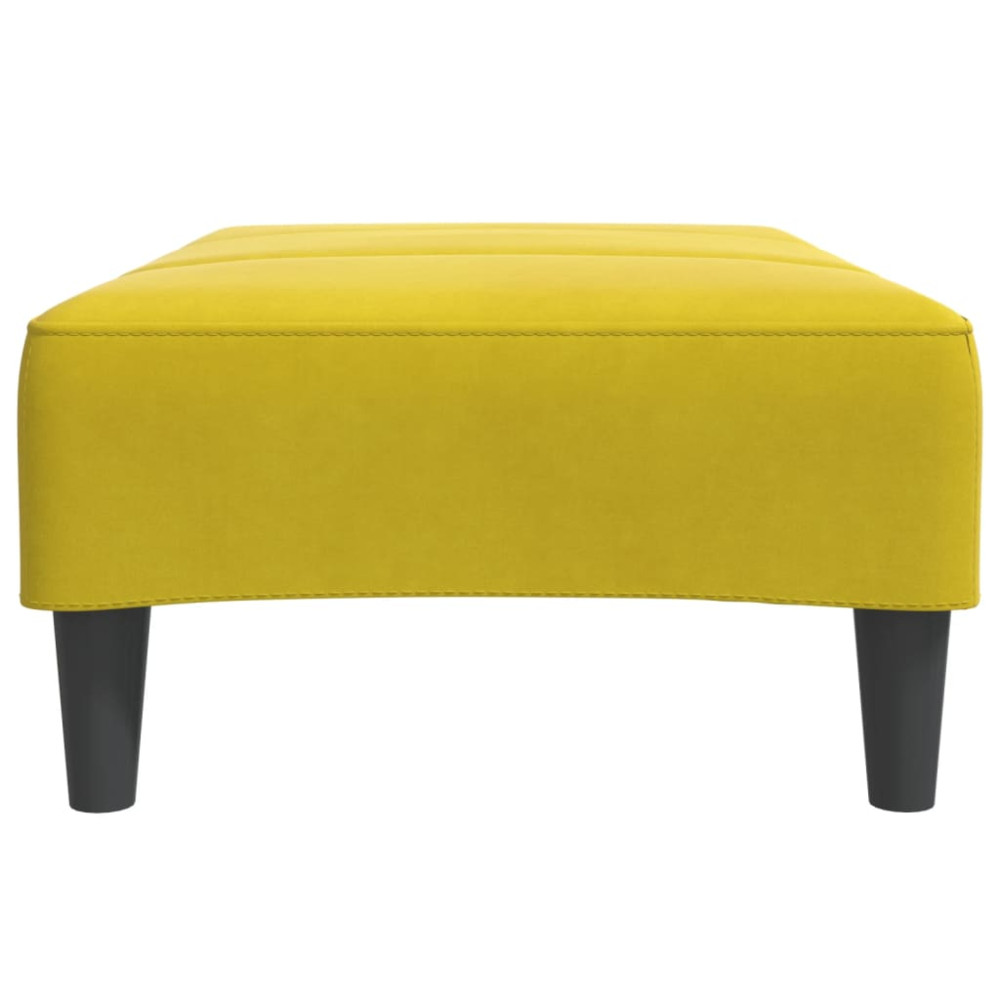 Produktbild för Fotpall Gul 77x55x31 cm sammet