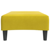Produktbild för Fotpall Gul 77x55x31 cm sammet