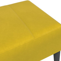 Produktbild för Fotpall Gul 77x55x31 cm sammet