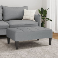 Produktbild för Fotpall Ljusgrå 77x55x31 cm tyg