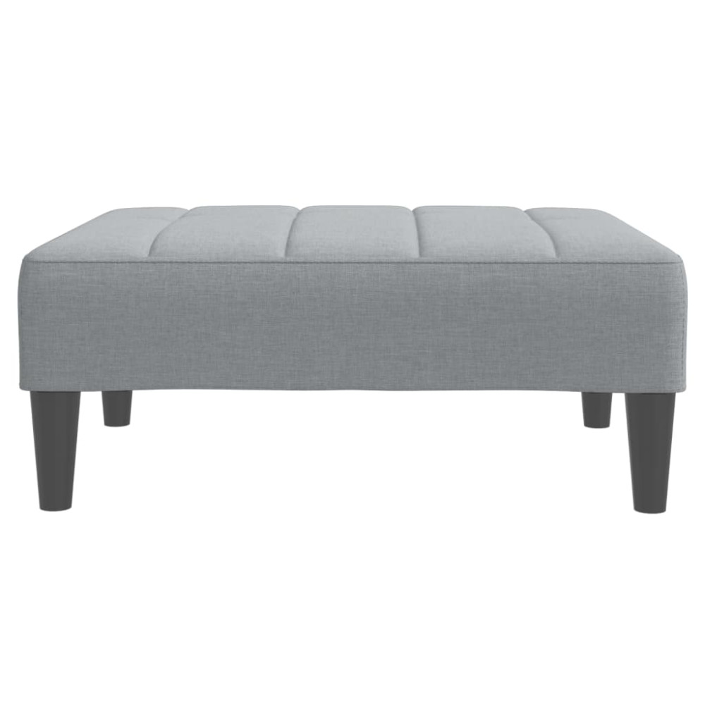 Produktbild för Fotpall Ljusgrå 77x55x31 cm tyg