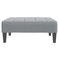 Produktbild för Fotpall Ljusgrå 77x55x31 cm tyg
