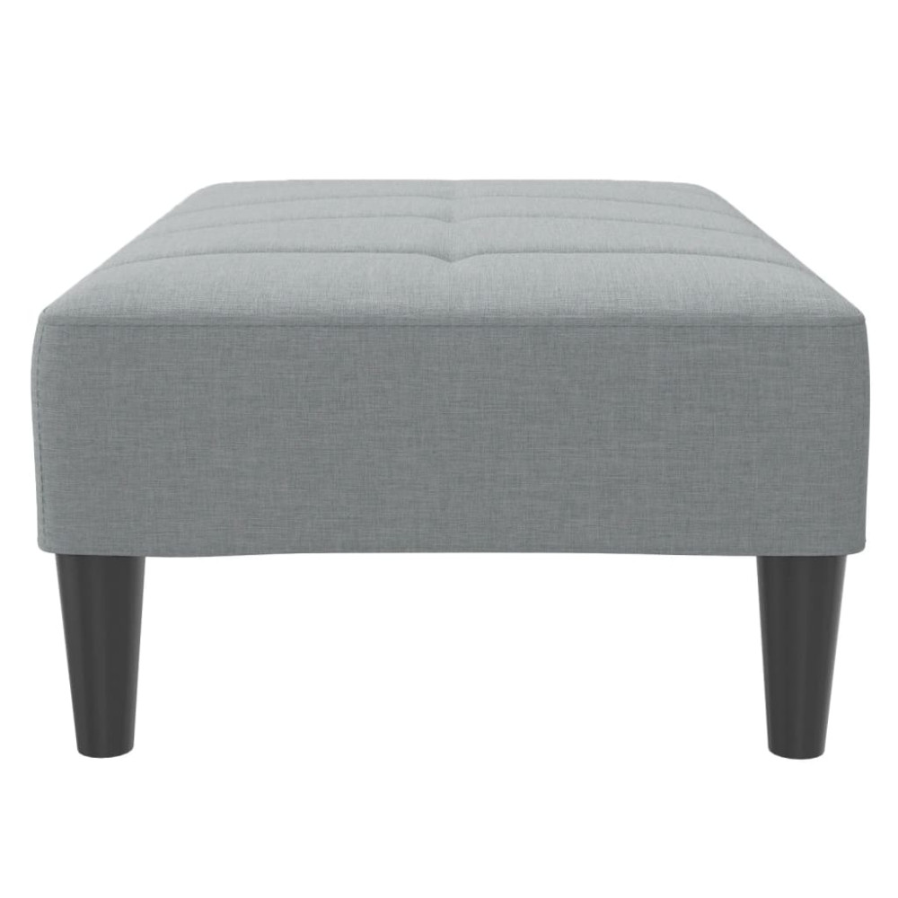 Produktbild för Fotpall Ljusgrå 77x55x31 cm tyg
