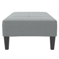 Produktbild för Fotpall Ljusgrå 77x55x31 cm tyg
