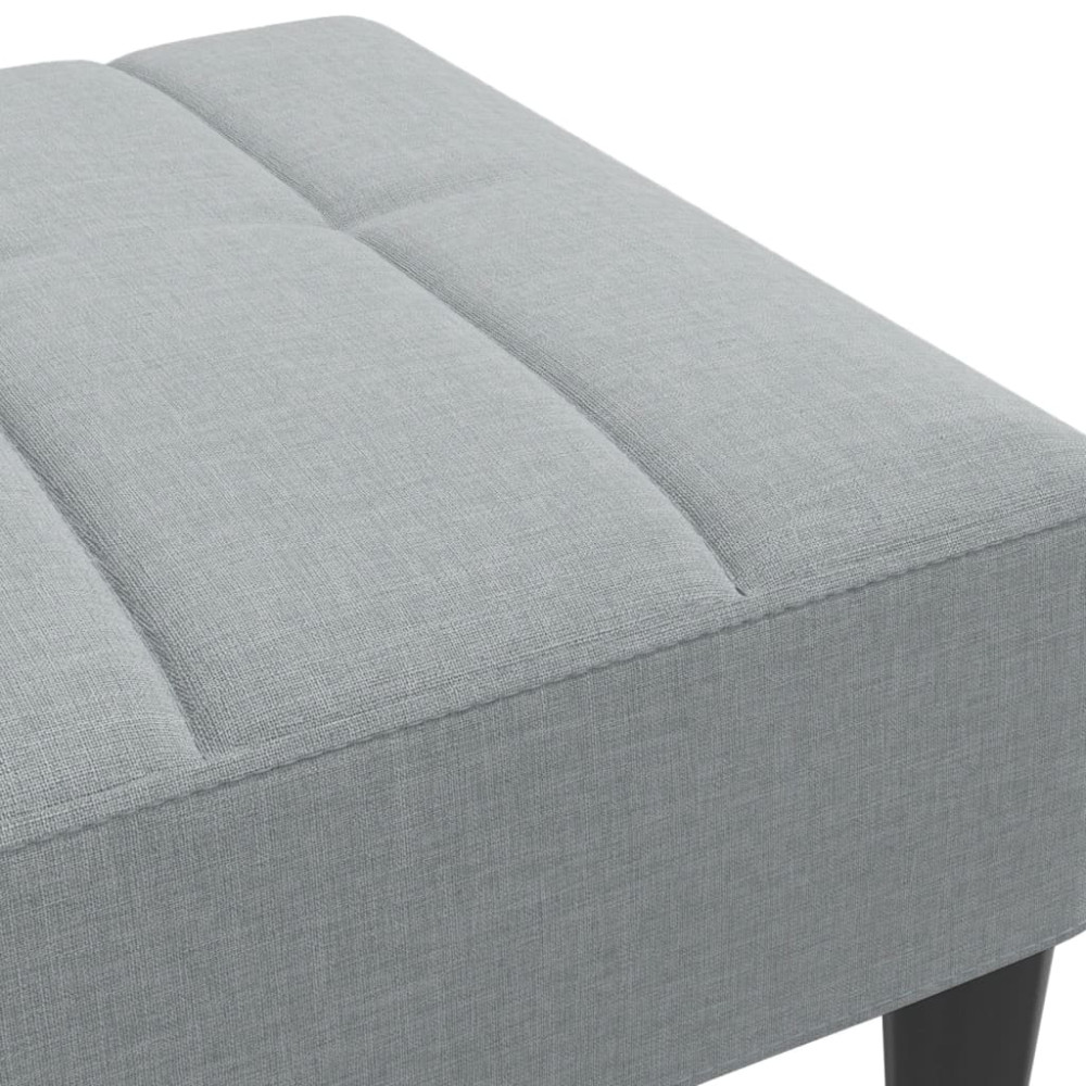 Produktbild för Fotpall Ljusgrå 77x55x31 cm tyg