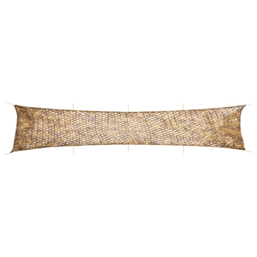 vidaXL Camouflagenät med förvaringsväska 844x142 cm sand