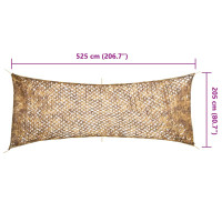 Produktbild för Camouflagenät med förvaringsväska 525x205 cm sand