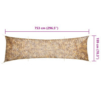 Produktbild för Camouflagenät med förvaringsväska 753x199 cm sand