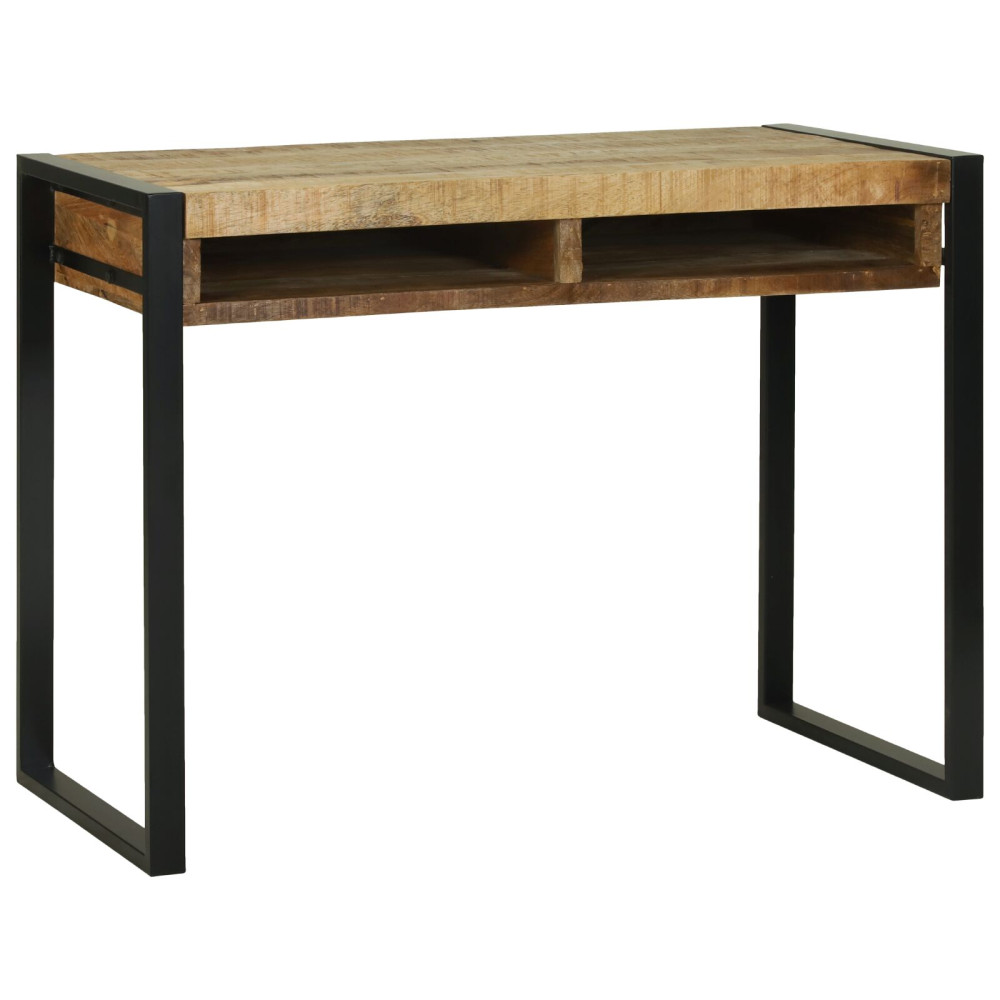 Produktbild för Smyckebord med hylla Brun 100 x 50 x 75 cm Massivt Mangoträ