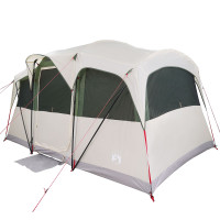 Produktbild för Familjetält Vit och grön 435 x 255 x 216 cm Polyester och Stål