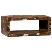 Produktbild för TV-skåp Flerfärgsdesign 60 x 30 x 25 cm Massivt återvunnet trä