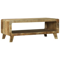 Produktbild för Kaffeebord Brun 90 x 50 x 35 cm Massivt mangoträ