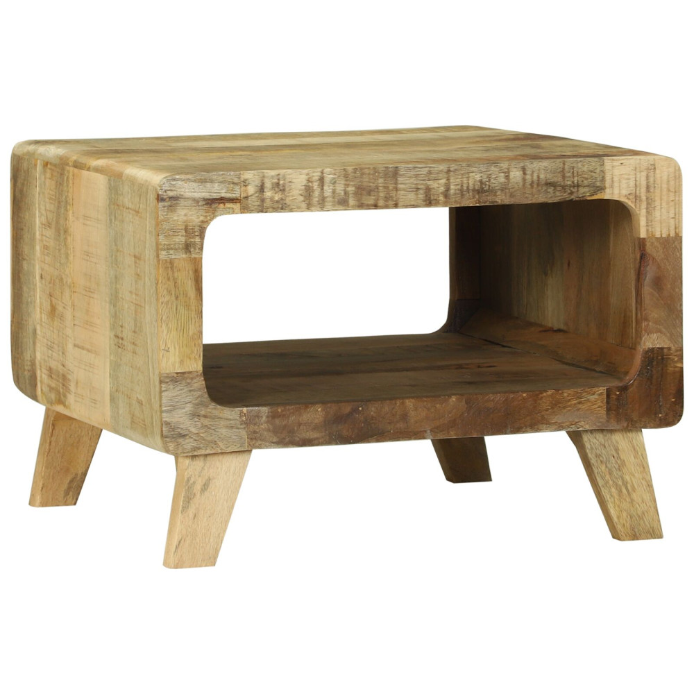 Produktbild för Kaffeebord Brun 50 x 50 x 35 cm Massivt mangoträ