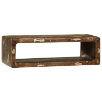 Produktbild för TV-skåp Flerfärgsdesign 80 x 30 x 25 cm Massivt återvunnet trä