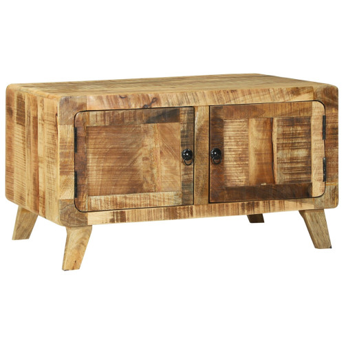 vidaXL Kaffeebord Brun 80 x 54 x 45 cm Massivt mangoträ - Soffbord