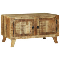 Produktbild för Kaffeebord Brun 80 x 54 x 45 cm Massivt mangoträ