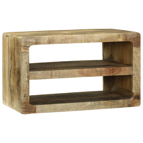vidaXL TV-skåp med hylla Brun 60 x 32 x 36 cm Massivt Mangoträ