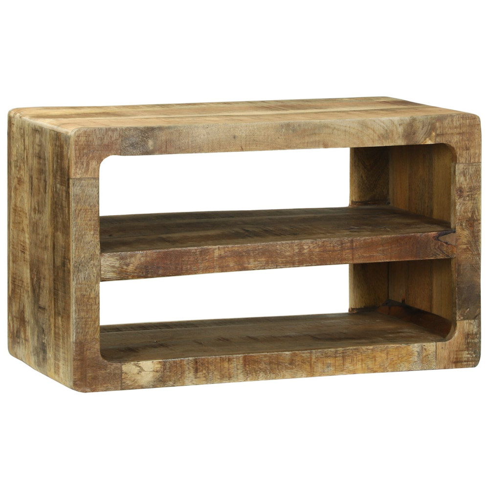 Produktbild för TV-skåp med hylla Brun 60 x 32 x 36 cm Massivt Mangoträ