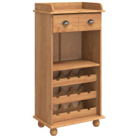 Produktbild för Vinskåp ASKIM Honungsvax 57 x 37 x 114 cm Massiv furu