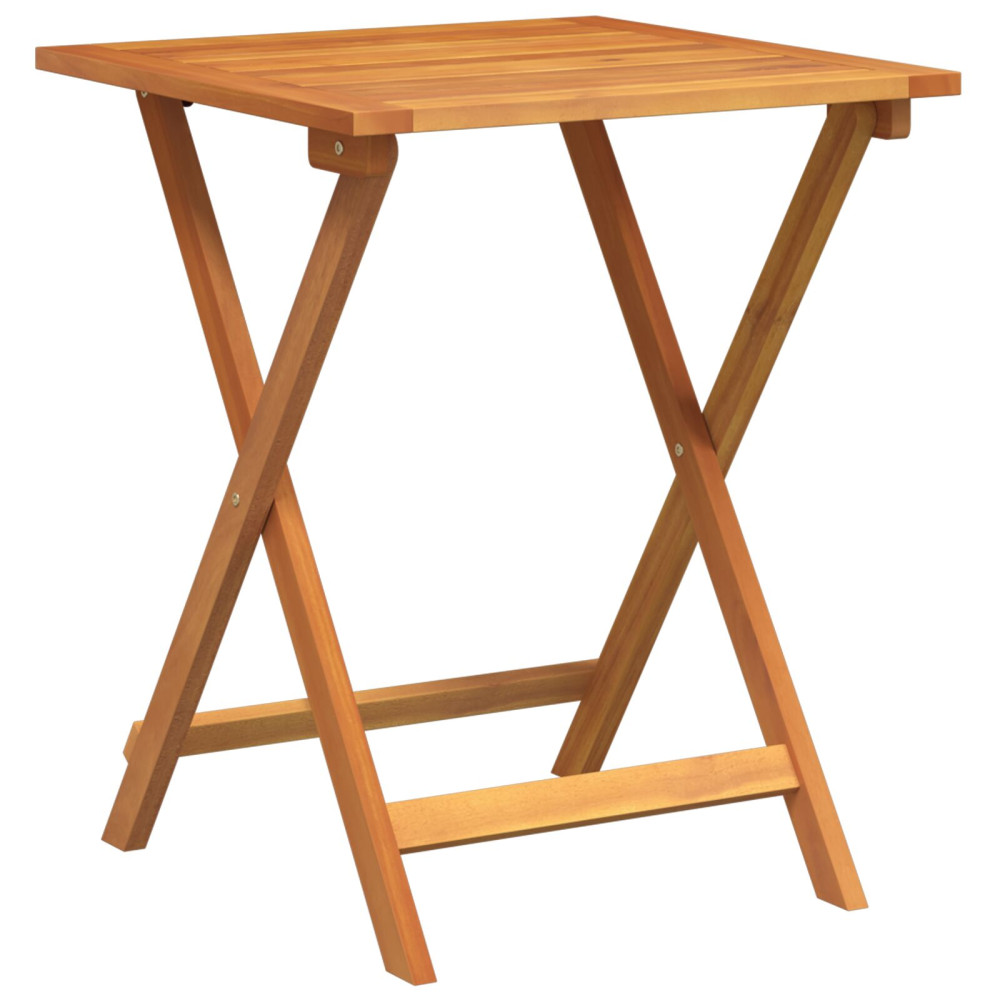 Produktbild för Trädgårdsbord Naturfärg 60 x 60 x 72 cm Massivt Akaciaträ