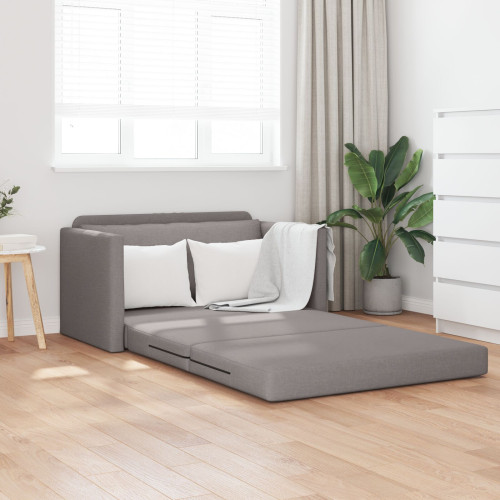 vidaXL Soffsäng 110cm Taupe tyg