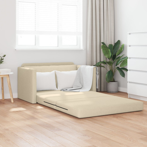 vidaXL Soffsäng 110cm Kräm tyg