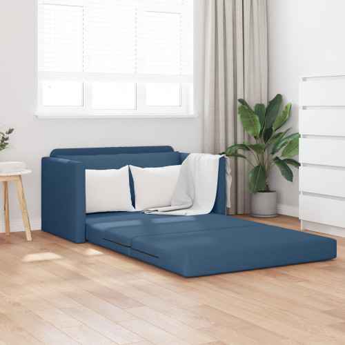 vidaXL Soffsäng 110cm Blå tyg