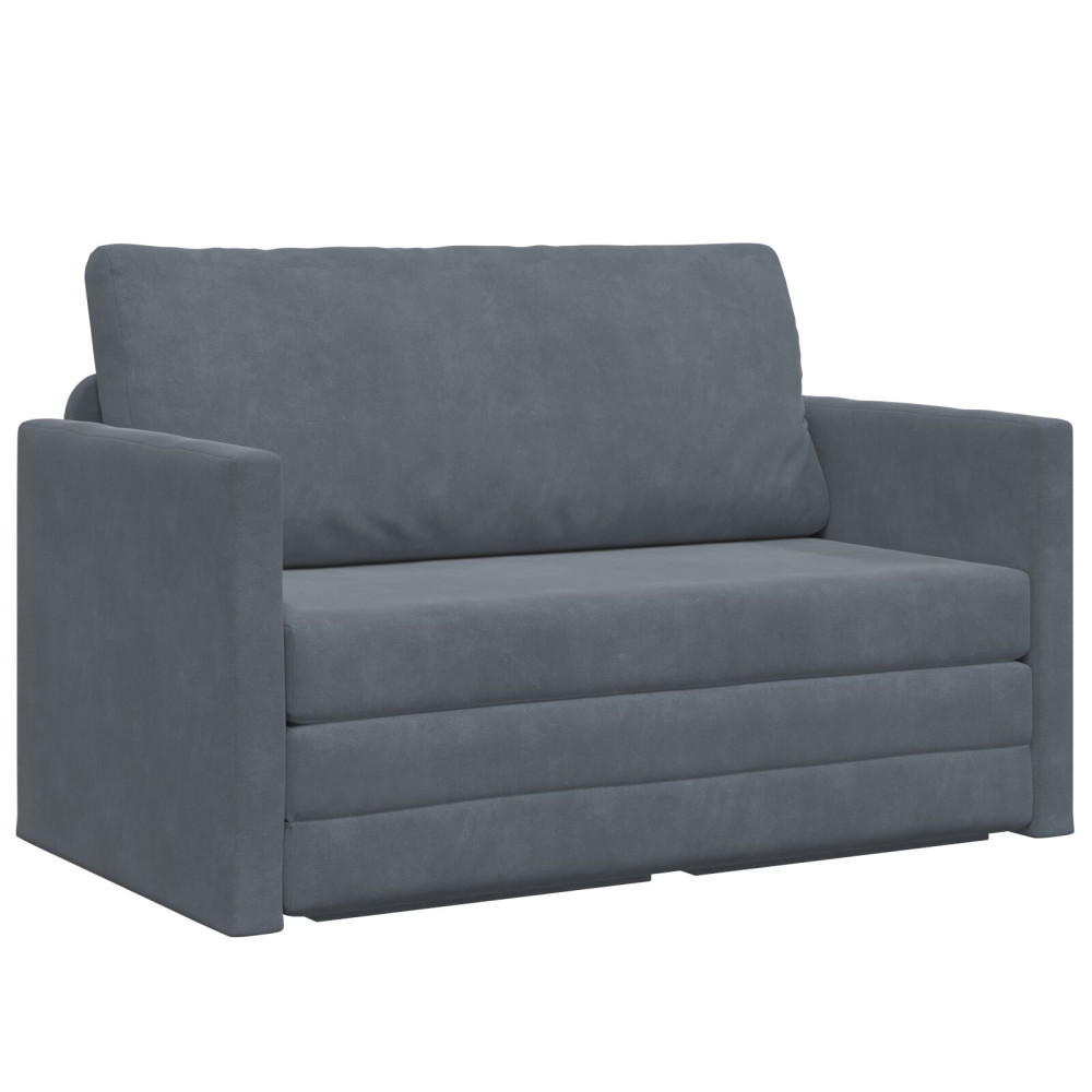 Produktbild för Soffsäng Mörkgrå 124 x 71 x 78 cm Sammet