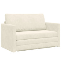 Produktbild för Soffsäng Kräm 124 x 71 x 78 cm Sammet