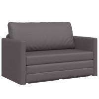Produktbild för Soffsäng Grå 124 x 71 x 78 cm Konstläder
