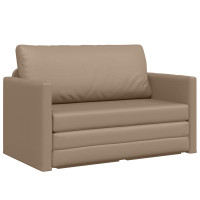 Produktbild för Soffsäng Cappuccino 124 x 71 x 78 cm Konstläder