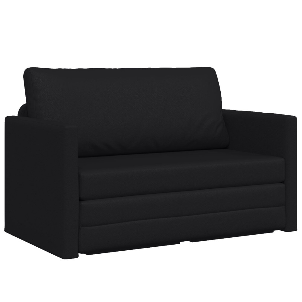 Produktbild för Soffsäng Svart 124 x 71 x 78 cm Konstläder