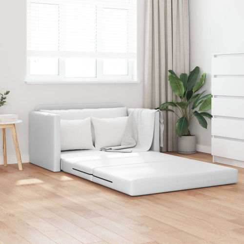 vidaXL Soffsäng Vit 124 x 71 x 78 cm Konstläder
