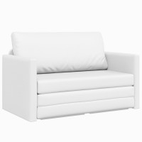 Produktbild för Soffsäng Vit 124 x 71 x 78 cm Konstläder