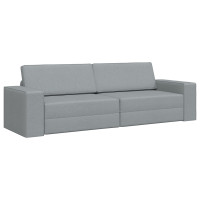 Produktbild för Soffsäng Ljusgrå 245 x 78 x 77 cm tyg