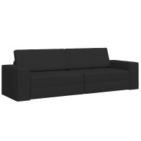 Produktbild för Soffsäng Svart 245 x 78 x 77 cm tyg