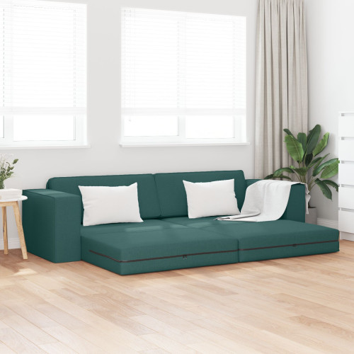 vidaXL Soffsäng Mörkgrön 245 x 78 x 77 cm tyg