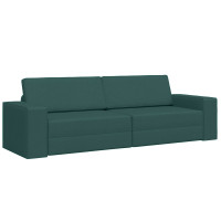 Produktbild för Soffsäng Mörkgrön 245 x 78 x 77 cm tyg
