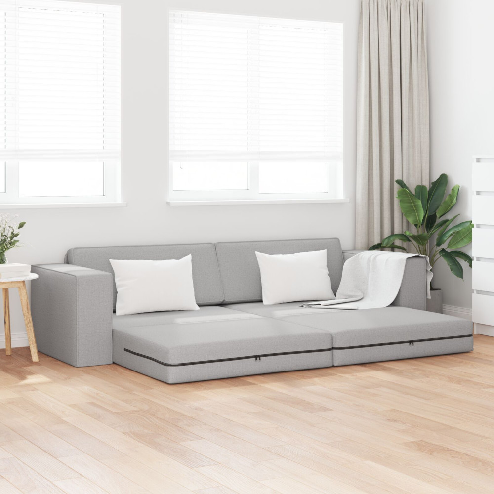 Produktbild för Soffsäng Moln Grå 245 x 78 x 77 cm tyg