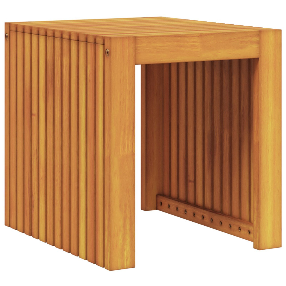 Produktbild för Sidobord Olivenatur 43 x 36 x 40 cm Massivt teakträ