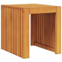 Produktbild för Sidobord Olivenatur 43 x 36 x 40 cm Massivt teakträ