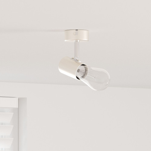 vidaXL Takspotlight med strålkastare Nickel 6,5 x 6 x 11,5 cm Metall