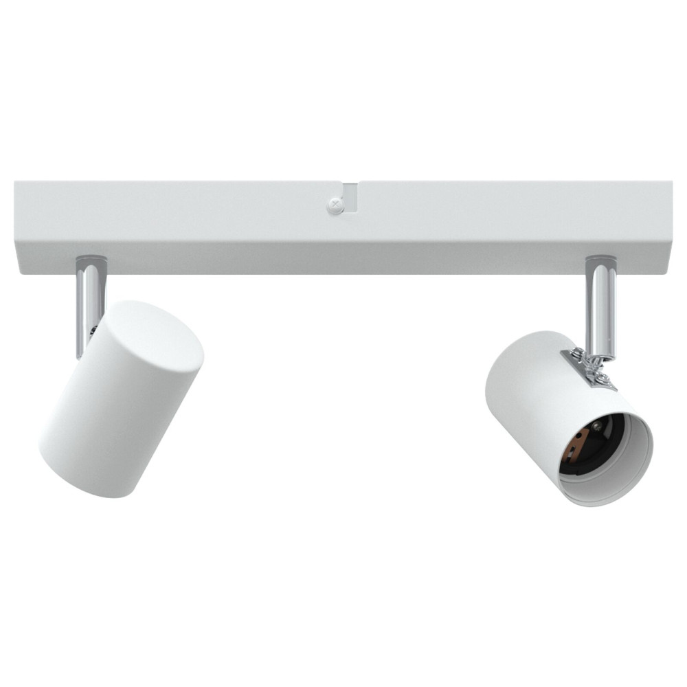 Produktbild för Takspotlight med strålkastare Vit 26 x 6,5 x 11,5 cm Metall
