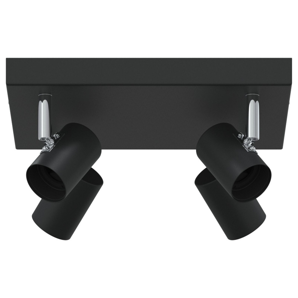Produktbild för Takspotlight med strålkastare Svart 26,5 x 26 x 11,5 cm Metall
