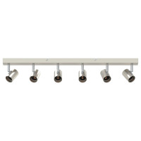 Produktbild för Takspotlight med strålkastare Nickel 73 x 6,5 x 11,5 cm Metall