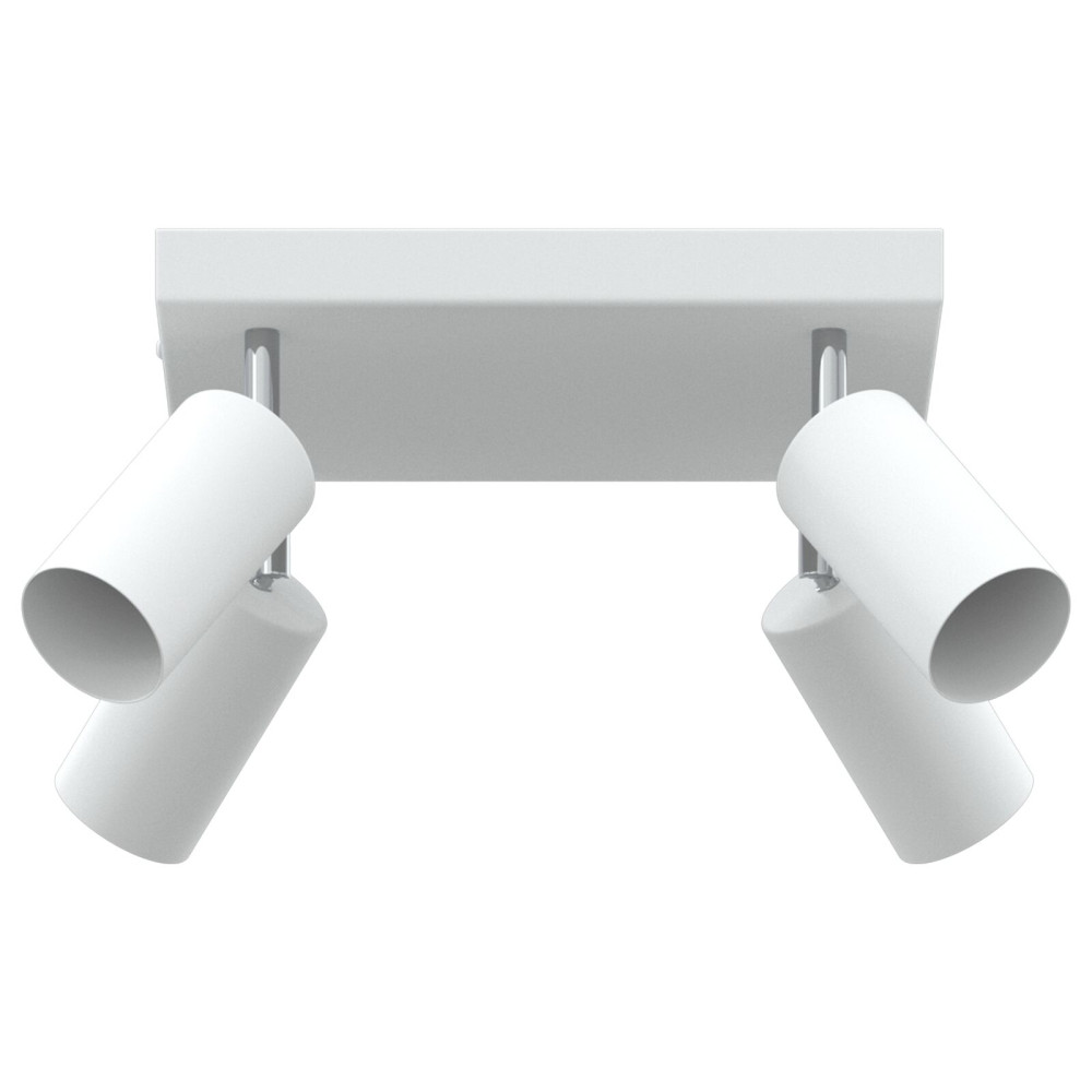 Produktbild för Takspotlight med strålkastare Vit 26 x 26 x 16 cm Metall